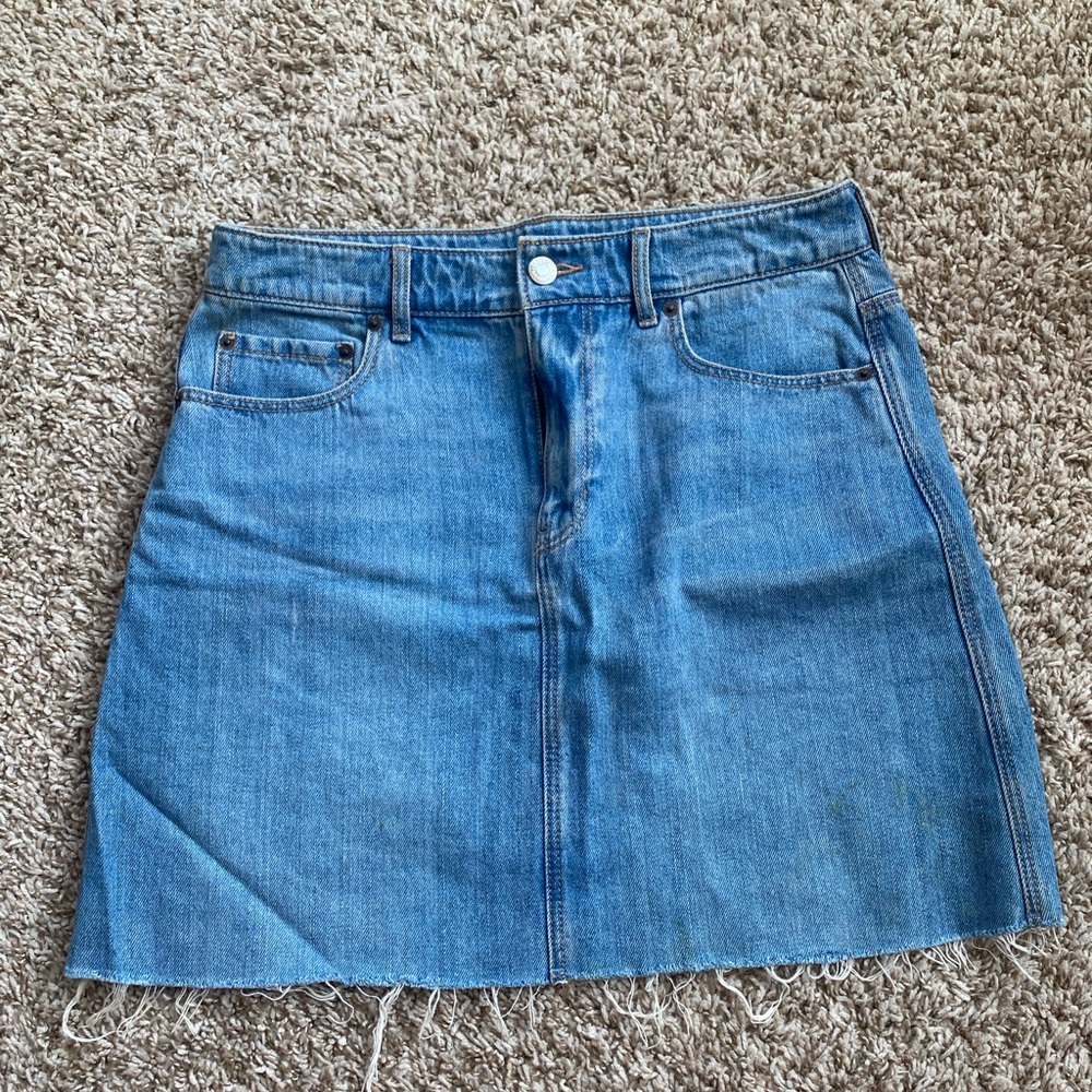 Old Navy Light Blue Denim Mini Skirt